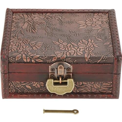 Wedding ring box European Vintage Style Wooden Jewelry Box--Retro European Style Wooden Jewellery Toy Storage Box Case ss