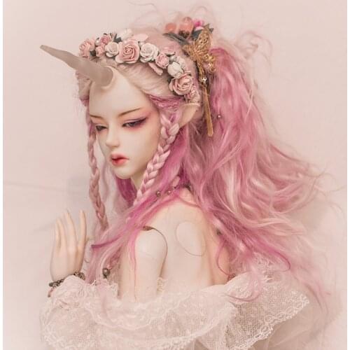 3 points BJD doll SD Helio shooter with horns resin movable doll with ball joints for free modeling