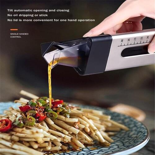 260ML Oil Sprayer Mister Durable Vinegar Soy Sauce Glass Bottle Dispenser with Measurements for Cook Frying Oil Control