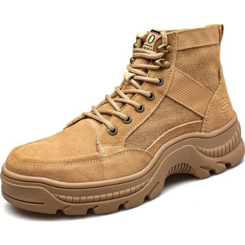 Mens Safety Work Shoelace Steel Toe Cap Puncture-proof Boots Lightweight Breathable Protective Non-slip Indestructible Shoes