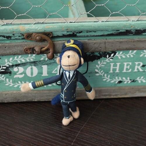 Delicate Cute Little Monkey Plush Toy Doll 9cm Small Pendant Bag Hanging Ornaments