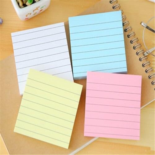 Wholesale 365 Horizontal line Memo Pad Sticky Notes Bookmark Point It Sticker Paper student School office Supplies Notebooks
