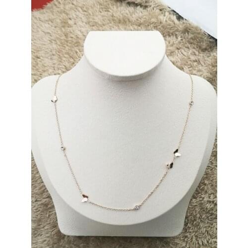 2020 fashion popular electrocardiogram pendant necklace women love shape necklace pendant jewelry steel accessories