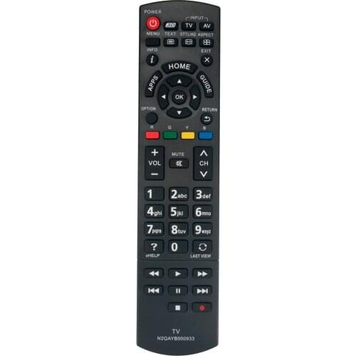 New Remote Control N2QAYB000933 fits for Panasonic TV TH42AS700A TH50AS700A TH55AS700A TH55AS740A TH60AS700A TH60AS740A