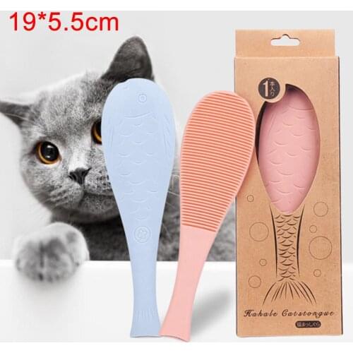 Pet Kitten Portable Simulation Cats Tongue Massage Comb Brush Grooming Tool Cat Brush Massage Pet grooming supplies
