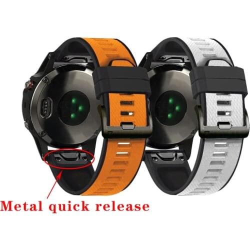 Smart Watch Band Straps For Garmin Fenix 6 5X 5 3HR silicone strap for garmin fenix 6x Forerunner 935 945 Quick Release Bracelet