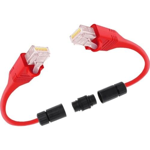 YYDS Lan Coupler RJ45 Waterproof Install Adapter Female to Female Jack Inline Connector Extender Protector Plug Cable Outdoor