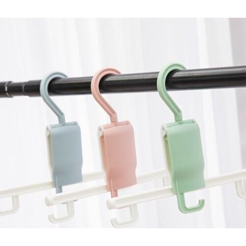 Foldable Multifunctional Anti-slip Pants RackS Household Drying Colgador Wardrobe Organization Plastic Storage Clothes Hanger