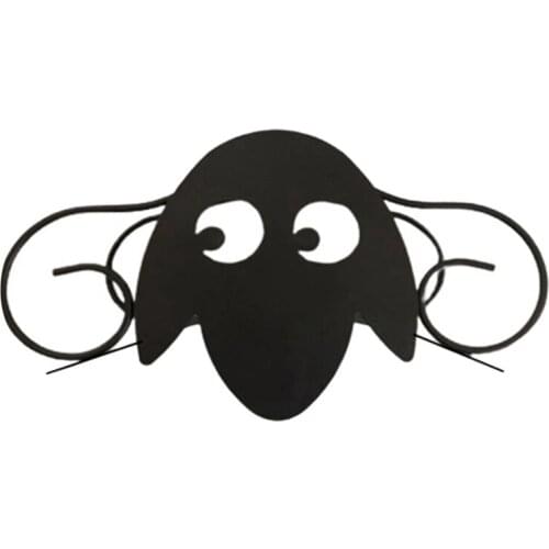 Black Sheep Water Pipe Rack Vertical Storage Garden Yard Wall Mount Water Hose Hanger Iron Hose Pipe Storage Rack Decor