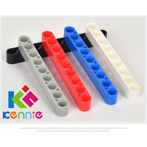 200pcs/lot Kennie Building Blocks Bulk Technic Parts Technic Gears Rack Connectors Compatible With Accessory 1x9 NO.40490