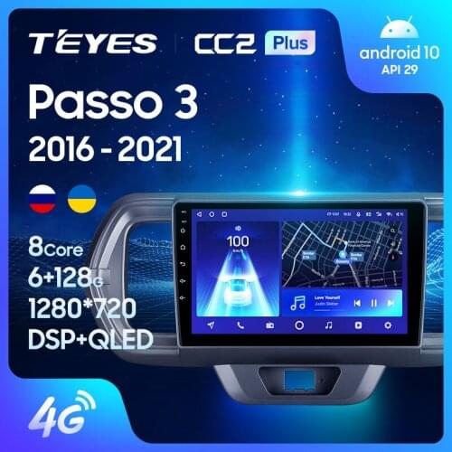 TEYES CC2L CC2 Plus For Toyota Passo III 3 2016 - 2021 Right hand driver Car Radio Multimedia Video Player Navigation GPS Android No 2din 2 din dvd