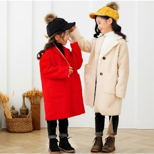 Thicken Full Sleeve Kids Jacket 2019 Autumn Winter New Arrival Girl Fashion Warm Fleece Coat Outerwear Children Clothes LZ577