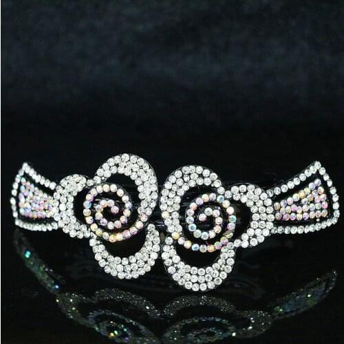 Bohemia Style 17 Shape Hairpins Rhinestone Crystal Flower Bow Women Barrette Hairdress Head Clip Headwear Accessories B1256
