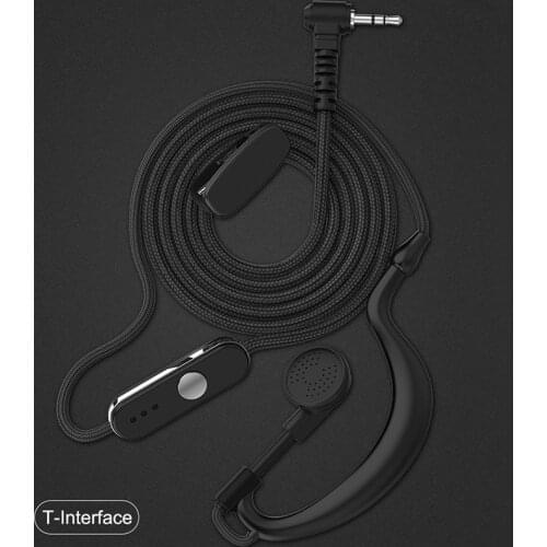 Walkie Talkie Headset Earpiece Ear Hook Earphone Two Way Radio Headset T Type 2.5MM Earphone For Motorola Hytera JIANGKE Haoyu