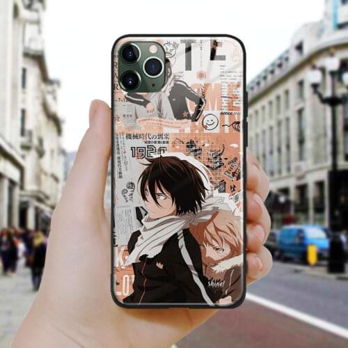 Yato and Yukine Noragami Soft Silicone Glass Phone Case Cover Shell For iPhone SE 6 6s 7 8 Plus X XR XS 11 12 Mini Pro Max
