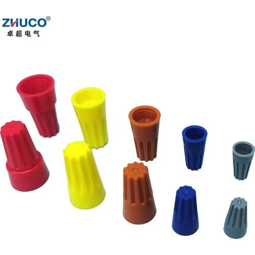 ZHUCO P1-P6 Crimping cap Rotate theTerminal Close Your Terminal Line Pressing Cap Spiral Wire Cap Wire connector 0.1-2.5m