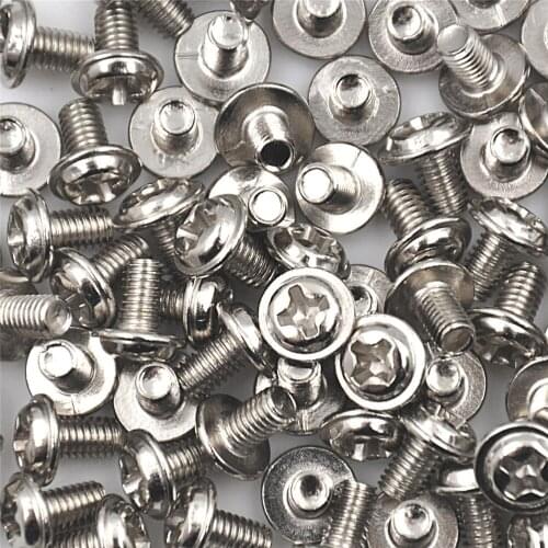 100Pcs crew M3X5 PC Case Hard Drive Precision PSU 6/32" Hex Screws For Computer Floppy DVD ROM Motherboard 7mm Silver