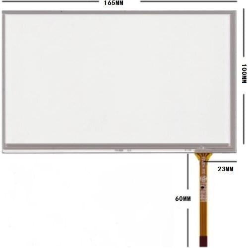 165*100 new 7 inch resistor car DVD navigation touch screen 165MM*100MM Free shipping