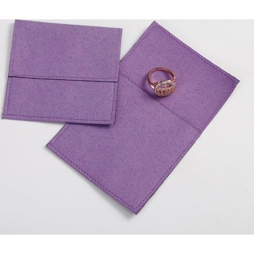 Microfiber Velvet Bag Jewelry Packaging Pouches for Earrings Necklace Christmas Jewellery Wedding Gift Package Can Personalized