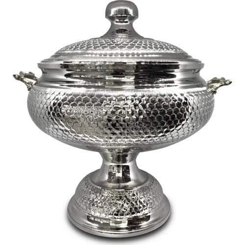 Handmade Big Copper Soup Tureen, Soup Server Pot, Large Serving Bowl