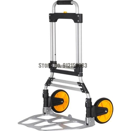 Large Pull Goods Purchase Trolley Trolley Trailer Folding Portable Trolley Luggage Household Grocery Shopping Small Trolley