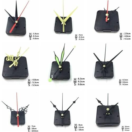1 set with needles Clock Movement DIY Quartz repair Movement Clock Mechanism Parts Quartz Watch Silent Hanging Wall