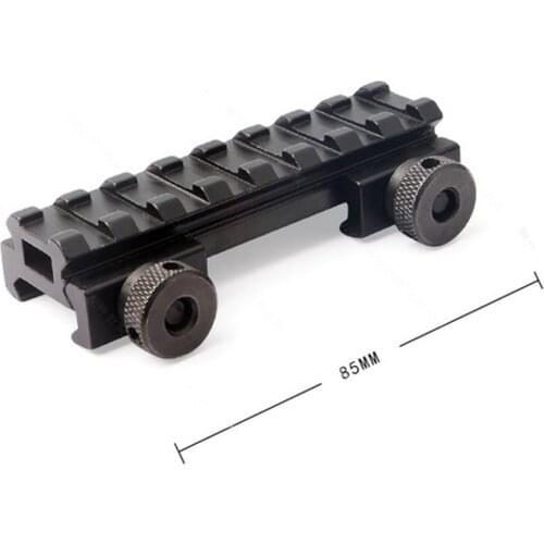 Long 85mm Hunting Rail Adapter Riser Scope Mount Mini Quick Release 20mm Picatinny Weaver Rail Rifle AR 15