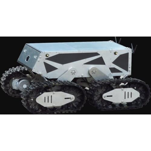 Rover Tank Robot Stainless Steel Carbon Fiber Body For The Outbreak of Disinfectant Spray