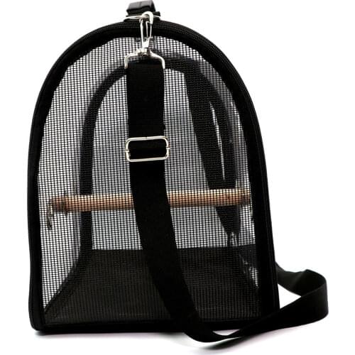 Lightweight Bird Carrier Cage Transparent Clear PVC Breathable Parrots Travel Bag CFE