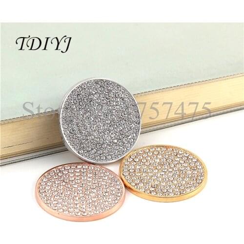 TDIYJ Hot Selling Fashion My Coin Pendant with Big Crystals Spanish Style Disc Pendants for Frame in Jewelry Findings