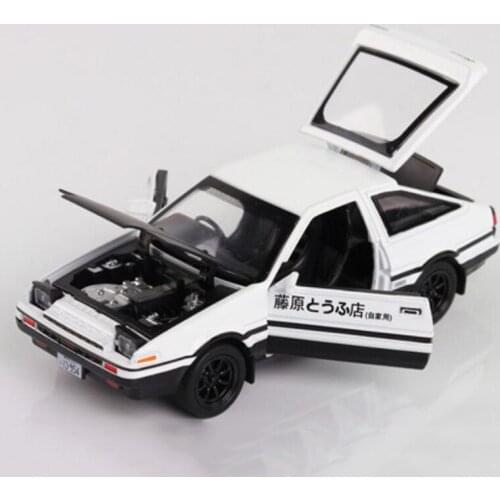 15CM 1/32 Metal Alloy Classic Initial D Japan AE86 Classic Auto Car Model Pull back Model Diecast Vehicles Toys F Children gifts