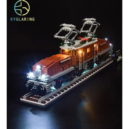 Kyglaring Led Lighting Set DIY Toys For 10277 Crocodile Locomotive (Not Included Building Blocks)