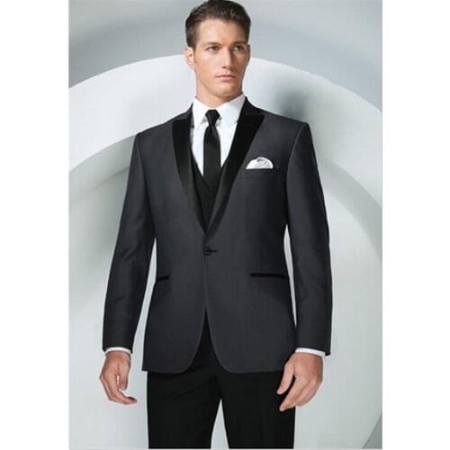 Veiai New Arrival Groom Tuxedo Groomsmen Peak Lapel Wedding/Dinner/Evening Best Man Bridegroom (Jacket+Pants+Vest)