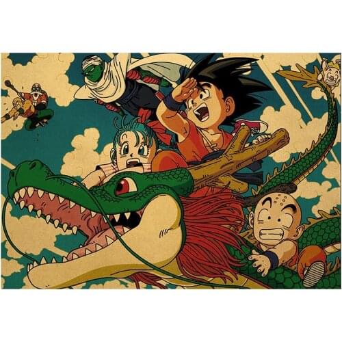 Classic Animation Anime Kraft Retro Paper Poster Wall Decoration Painting Household Products 50.5x35cm