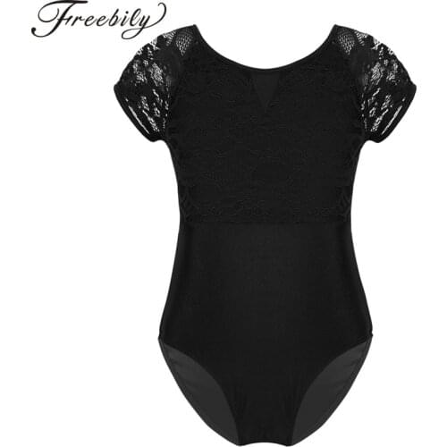 Professional Tutu Toddler Ballet Dance for Girls Ballet Leotard Lace Bowtie Shaped Back Gymnastics Swimsuit for Dancing Bodysuit