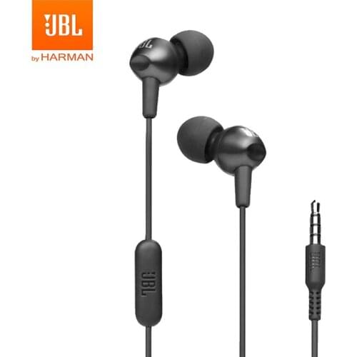 JBL C200Si 3.5mm Wired Stereo Earphones Deep Bass c200 si Music Sports Headset Gaming Headphone Handsfree with Microphone