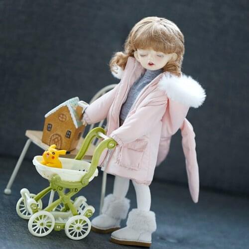 1/6 Fashion Doll Clothes Cute Rabbit Cotton Down Jacket Fashion Dolls Accessories for Bjd Dolls Girls Toy for Children
