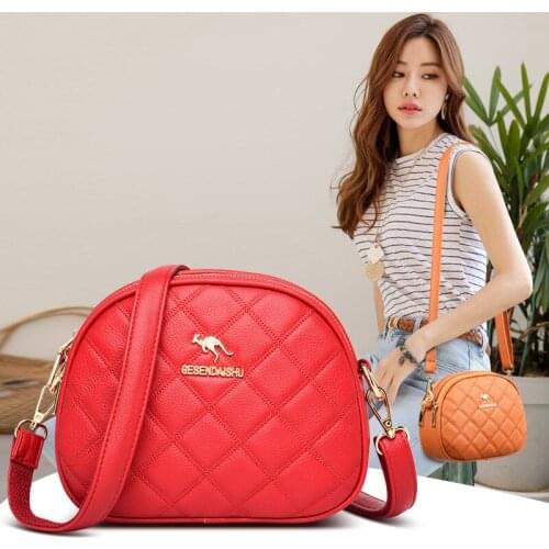 Luxury Womens Handbag Diamond Lattice Shoulder Bags Small Quilted Ladies Messenger Bag Vintage Pu Leather Female Crossbody Bag