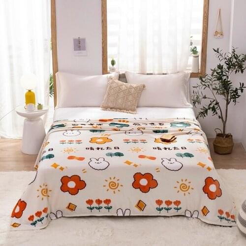 Sunny 200x230cm Farley Wool Polar Microfiber Bedspread Blanket Cover Flannel Blanket for Sofa/Bed/Car Portable Plaids
