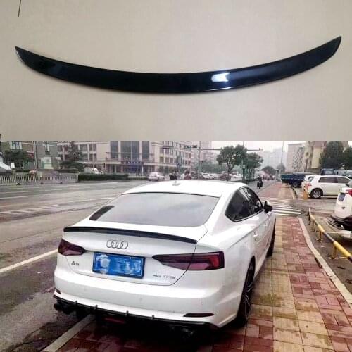 Carbon Fiber Spoiler For AUDI A5 S5 RS5 B9 Sportback Coupe 2017 2018 2019 2020 2021 Wing Lip Black Spoilers Car Accessories