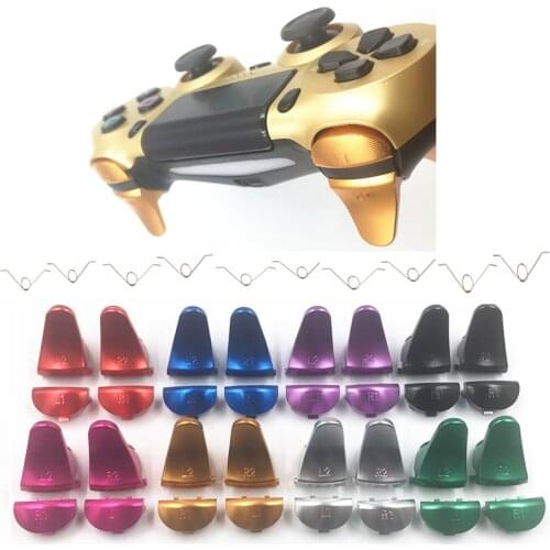 Enhanced Metal Aluminum L1 R1 L2 R2 Extender Extended Trigger Buttons Controller Repair Springs For Sony Playstation 4 PS4 PS 4