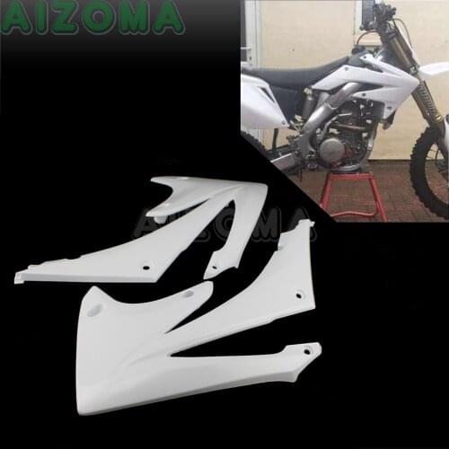 Dirt Bike Motocross Front Radiator Shrouds Cover Protector For Honda CRF250R 10-13 White Oil Tank Guards For Honda CRF450R 09-12