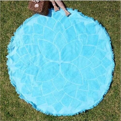 100% Cotton Beach Leisure Resort Creative Swimming Towel Round Beach Towel Mandala Yoga Mat Adult Large Round Bath Towel 150cm