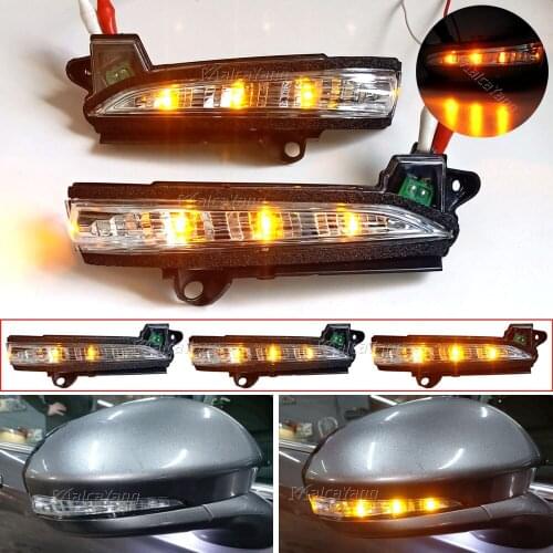 2PCS Car Rearview Side Mirror Lamp Turn Signal Light For Ford Mondeo Fusion 2013-2020 Flasher Blinker Indicator USA Version