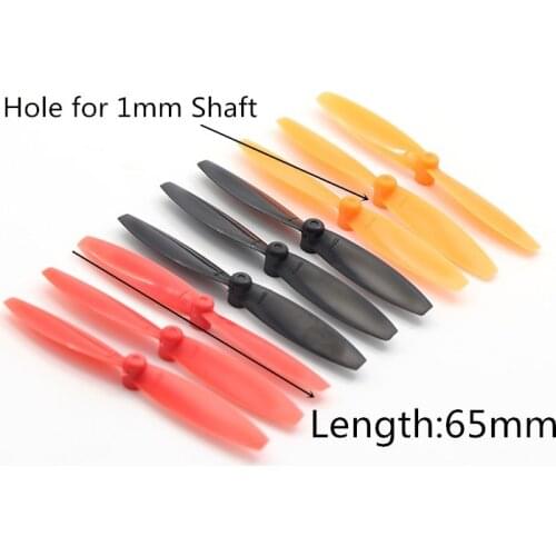 65mm 1mm Hole Blade Propeller Prop CW CCW For 720 8520 Coreless Motor DIY Q100 Micro Quadcopter