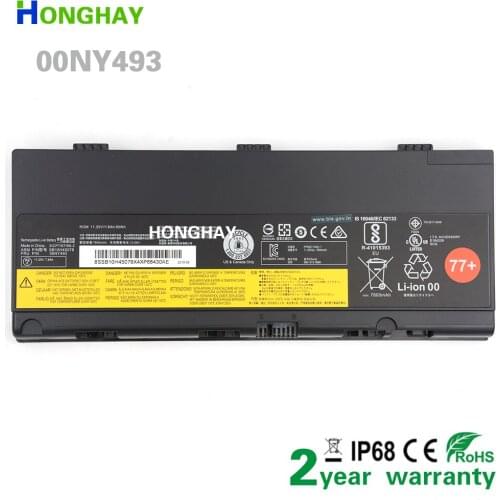 HONGHAY 00NY493 Battery For Lenovo ThinkPad P50 P51 P52 Series 00NY492 SB10H45077 SB10H45078 00NY490 00NY491 01AV495 L17L6P51 77
