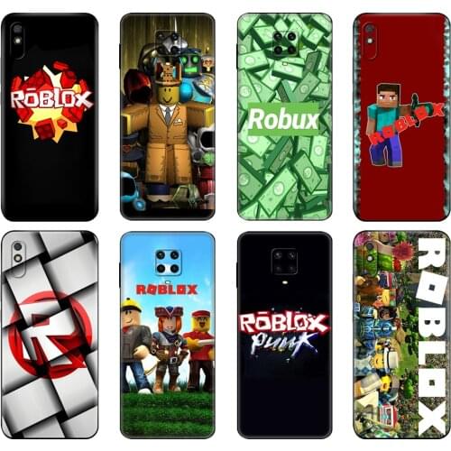 Black tpu Case For Xiaomi Redmi 7A 8 8A 9 9A 9C Case Redmi Note 8T 8 Pro T Note 9 9S 9 Pro Case Game Robloxes Luxury