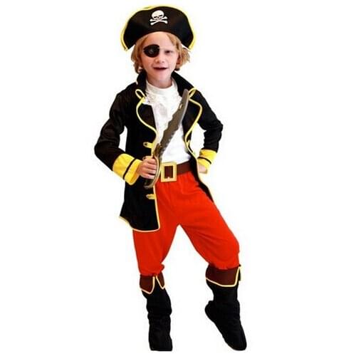 Kids boys pirate costumes/cosplay costumes for boys/halloween cosplay costumes for kids/children cosplay