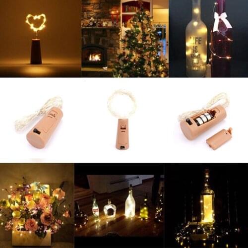 3M Wine Bottle Lights With Cork LED String Light Copper Wire Garland Lights