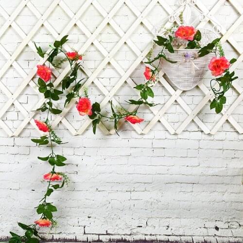 Handmade Rose Flower Garland For Home Room Decor.,Holiday Flower Vine Decor.,Wedding/Christmas Vase Floral DIY Arrangement